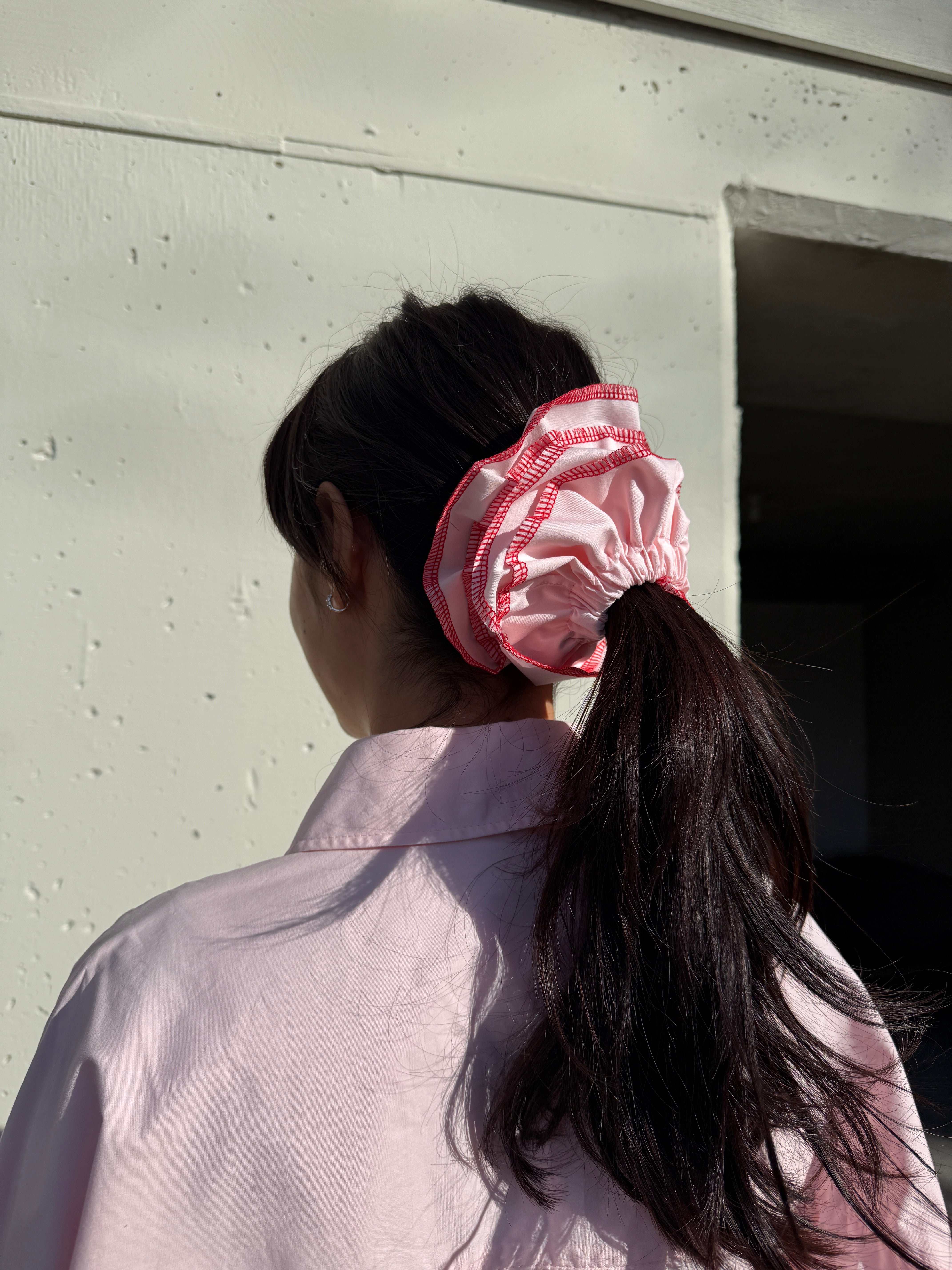 A Bronze Age Suzi Hair Scrunchie, 2 Layered Scrunchie | Made in Canada-Hair-abronzeage.com