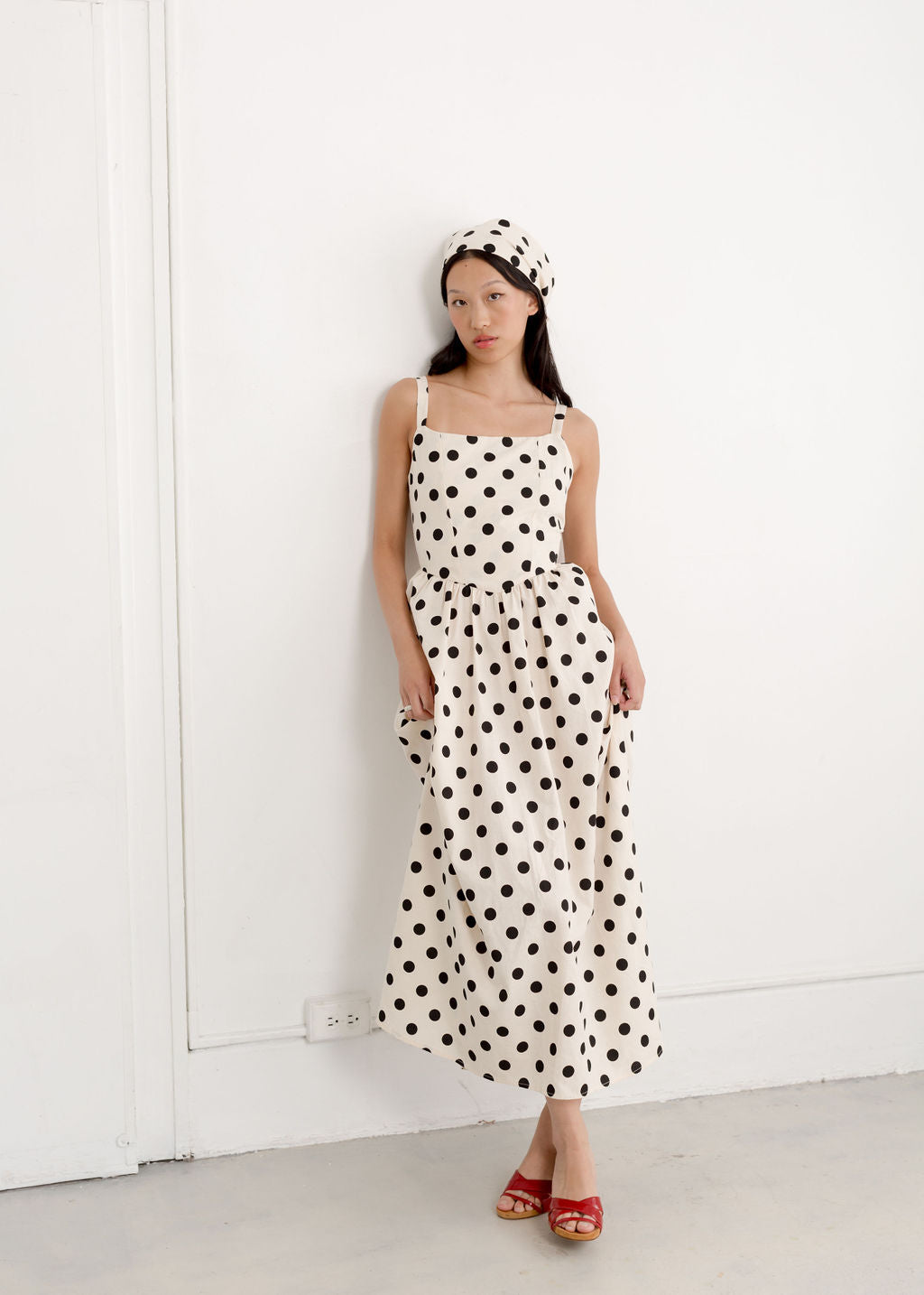 A Bronze Age Aura Dress, Basque Waistline & Bodice Detail, with Pockets | Handcrafted in Vancouver Canada-Dresses-abronzeage.com