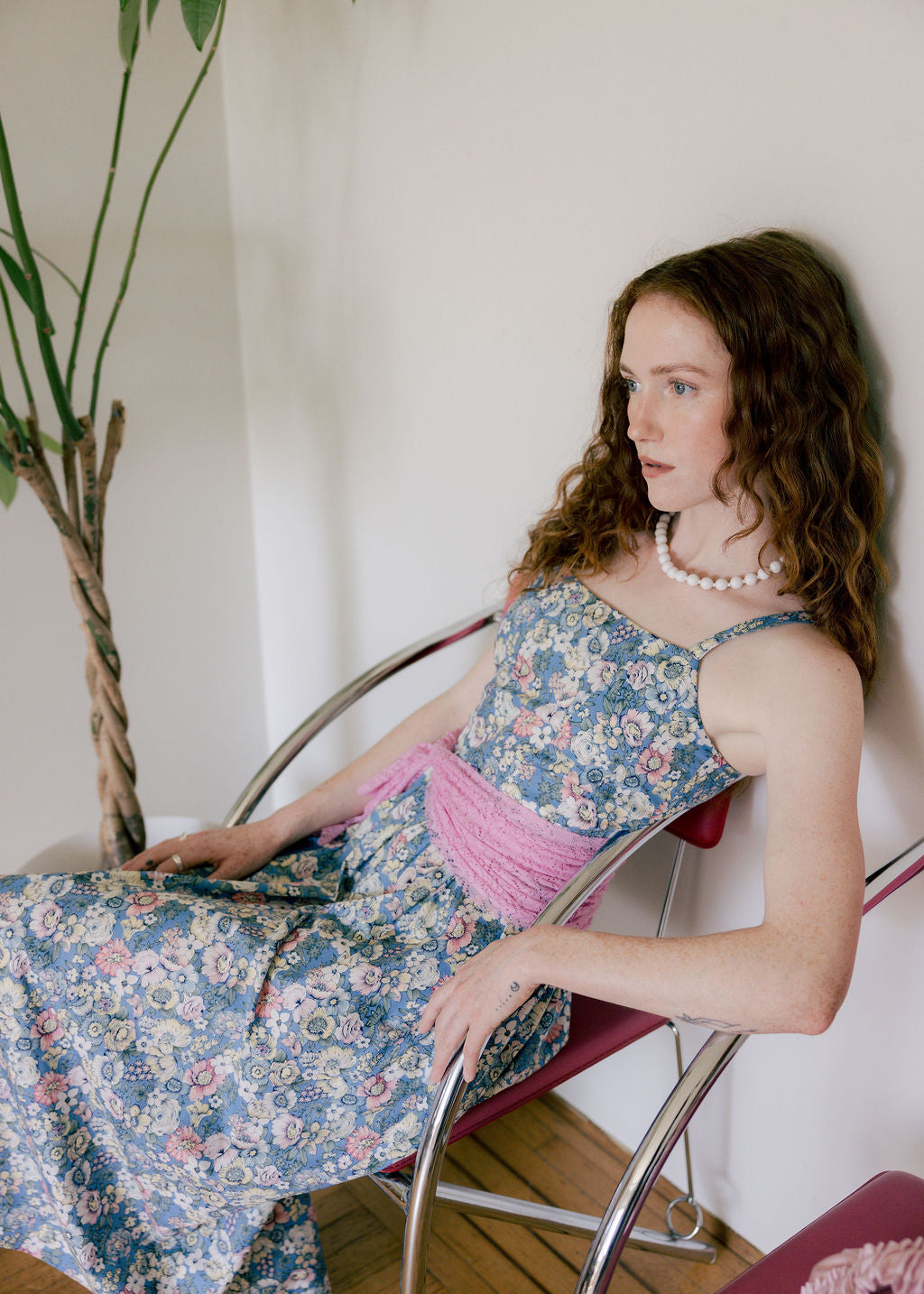 A Bronze Age Aura Dress, Basque Waistline & Bodice Detail with Pockets | Made in Canada-Dresses-abronzeage.com
