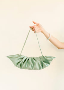 A Bronze Age Babette Bag, Satin Gathered Evening Bag, Canada-Handbags-Dragon-abronzeage.com