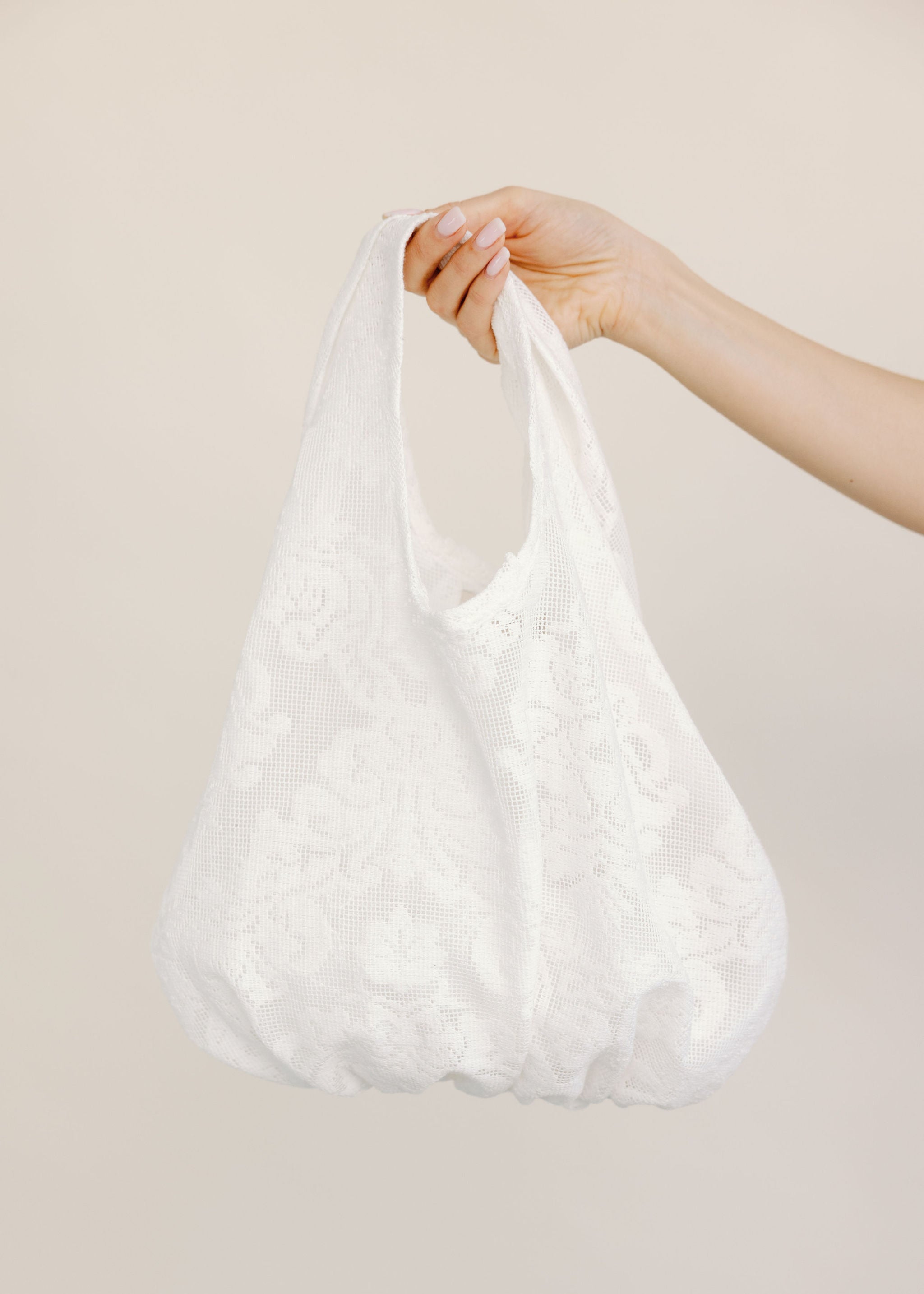A Bronze Age Bao Bag, Cotton Twill Two Handle Handbag, Canada-Handbags-Tabitha Lace-abronzeage.com