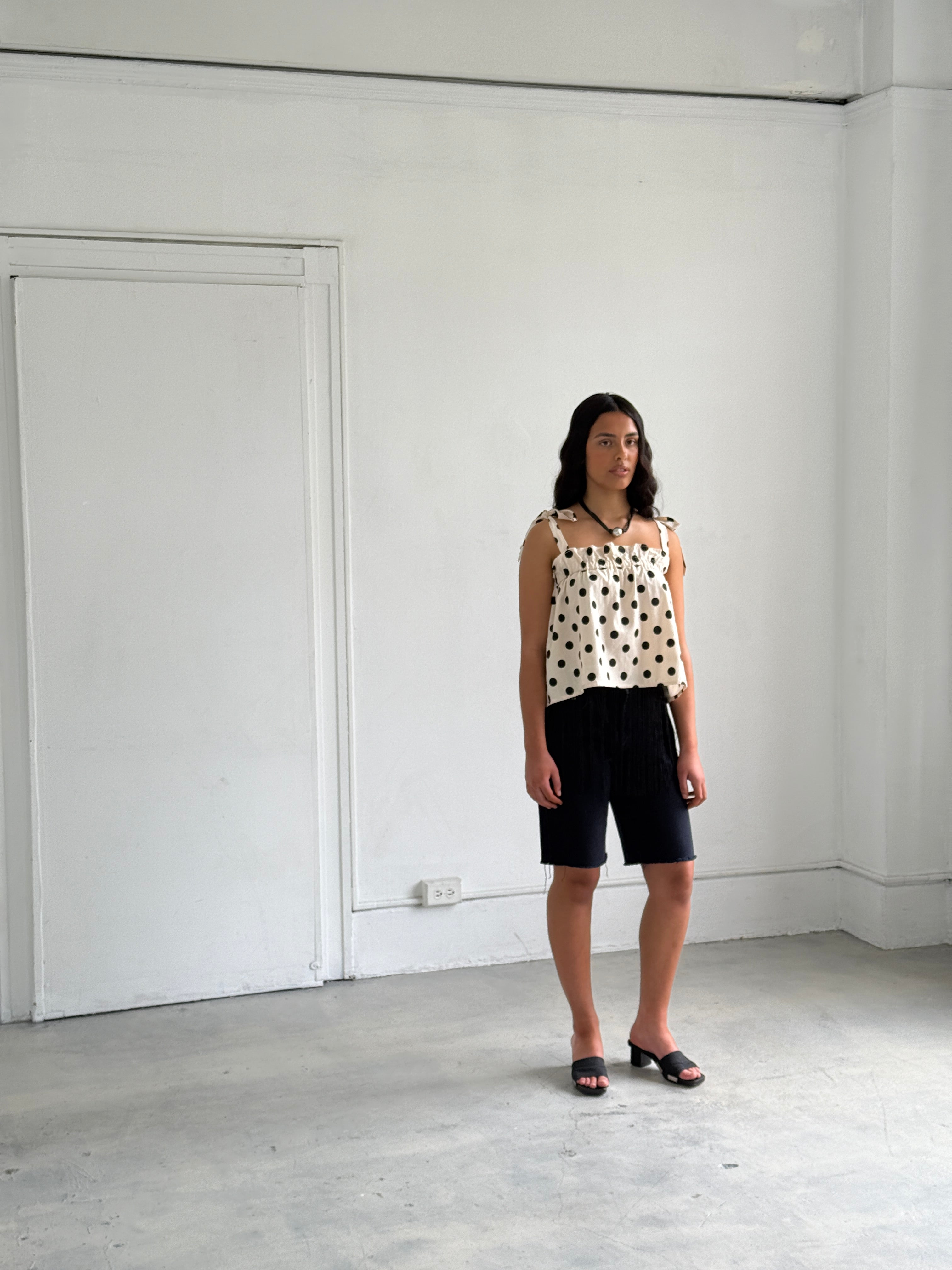 A Bronze Age Bertie Tank, Adjustable Tie Straps Tank Top | Made in Canada-Tops-abronzeage.com