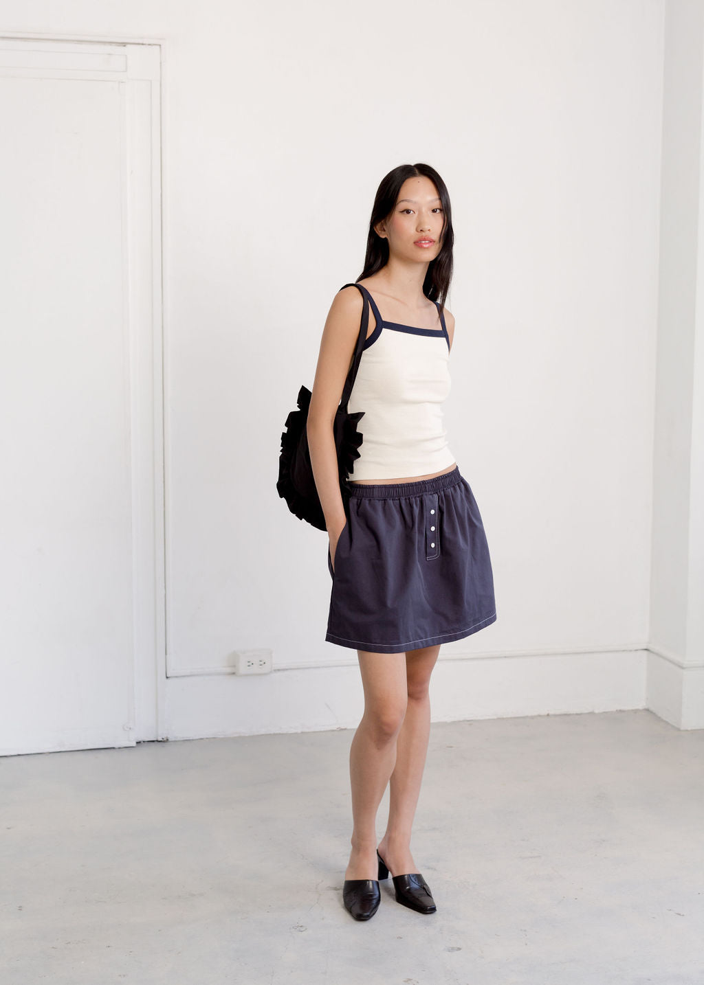 A Bronze Age Boxer Skirt, Boxer Style Mini Skirt | Made in Canada-Skirts-abronzeage.com