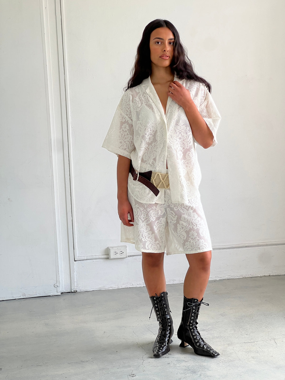 A Bronze Age Cora Shorts, Mid-Rise Fit Shorts | Made in Canada-Shorts-abronzeage.com