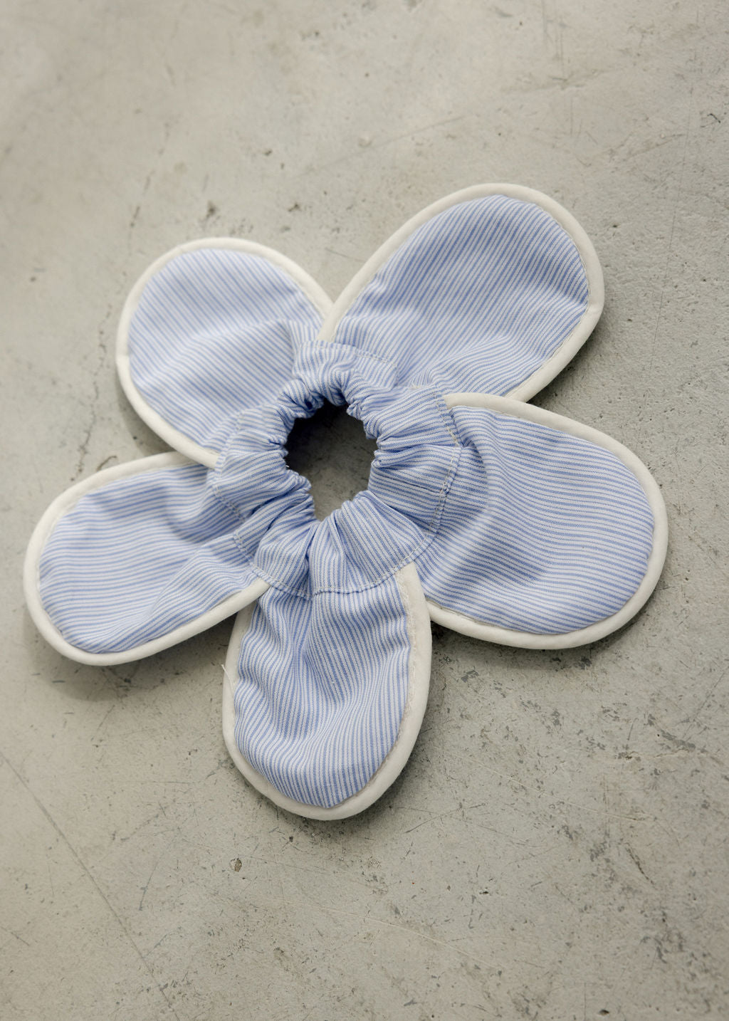 A Bronze Age Daisy Hair Scrunchie, Eyelet Trim Scrunchie | Made in Canada-Hair-abronzeage.com