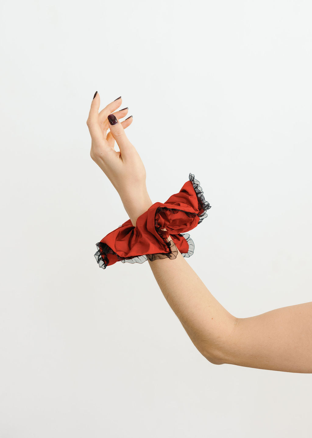 A Bronze Age Doily Scrunchie, Classic Oversized Scrunchie | Made in Canada -Hair-Tango Taffeta-OS-abronzeage.com