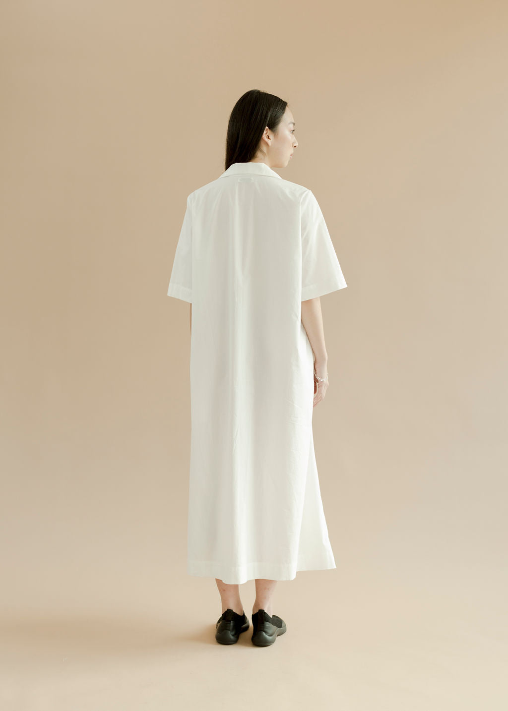 A Bronze Age Eden Dress, Collared & Corset-Style Tie-Up Dress with Pockets | Handcrafted in Vancouver Canada-Dresses-abronzeage.com