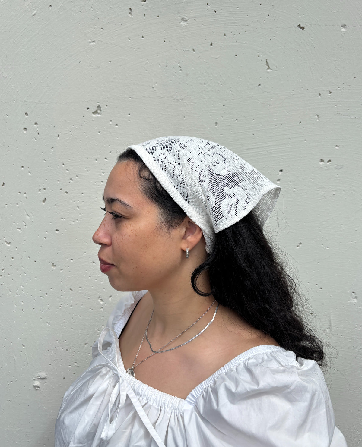 Francine Hairscarf | Triangle Headscarf | Made in Canada-Hair-Tabitha Lace-abronzeage.com