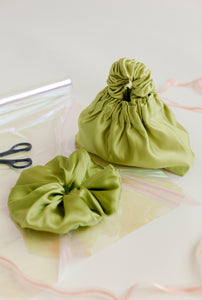 A Bronze Age Halo Mini Satin Bag, Scrunchie Evening Purse, Canada-Handbags-Citrus-abronzeage.com