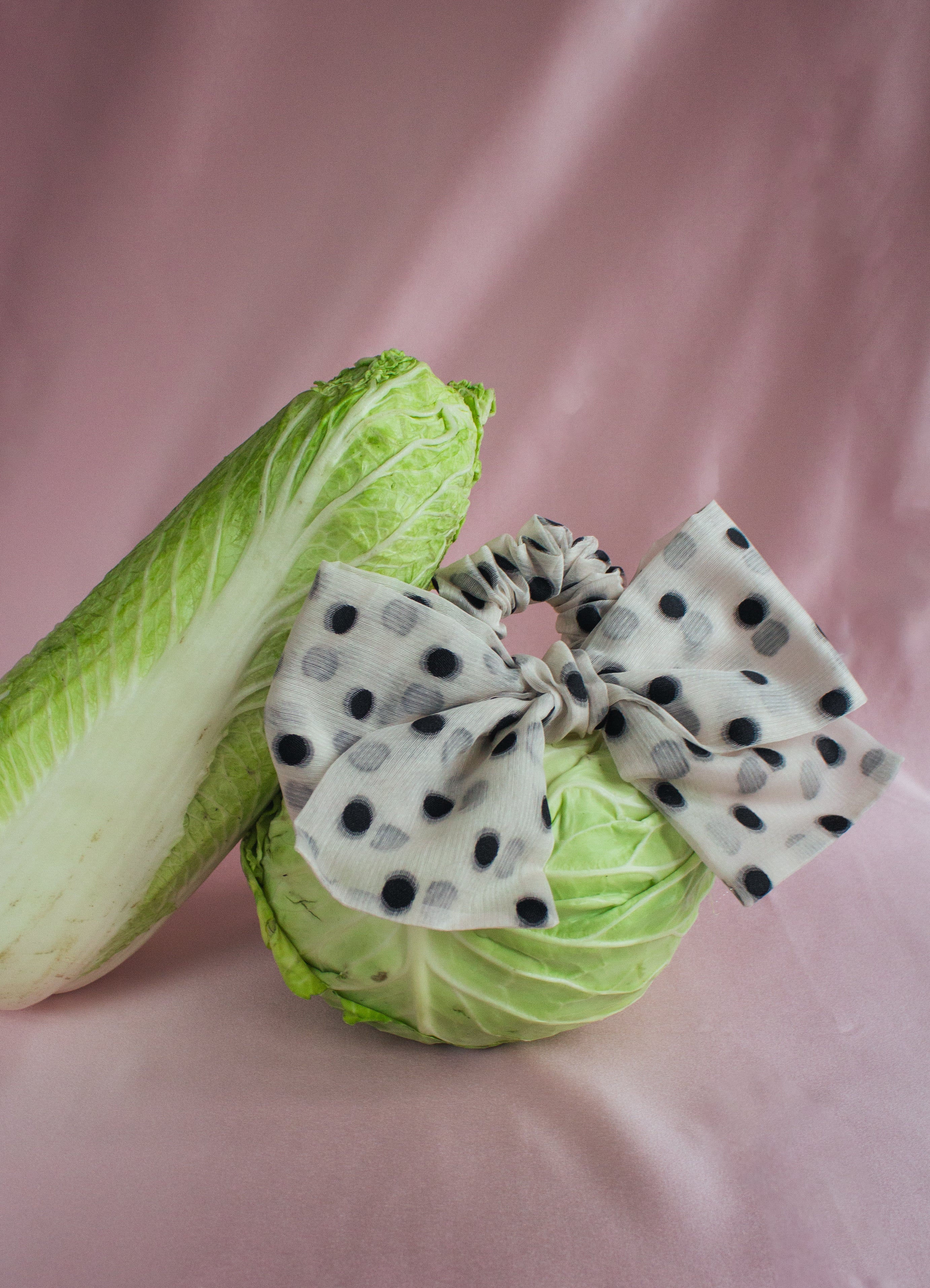 A Bronze Age Chubby Hair Bow Scrunchie, Canada-Hair-Polkadot-abronzeage.com
