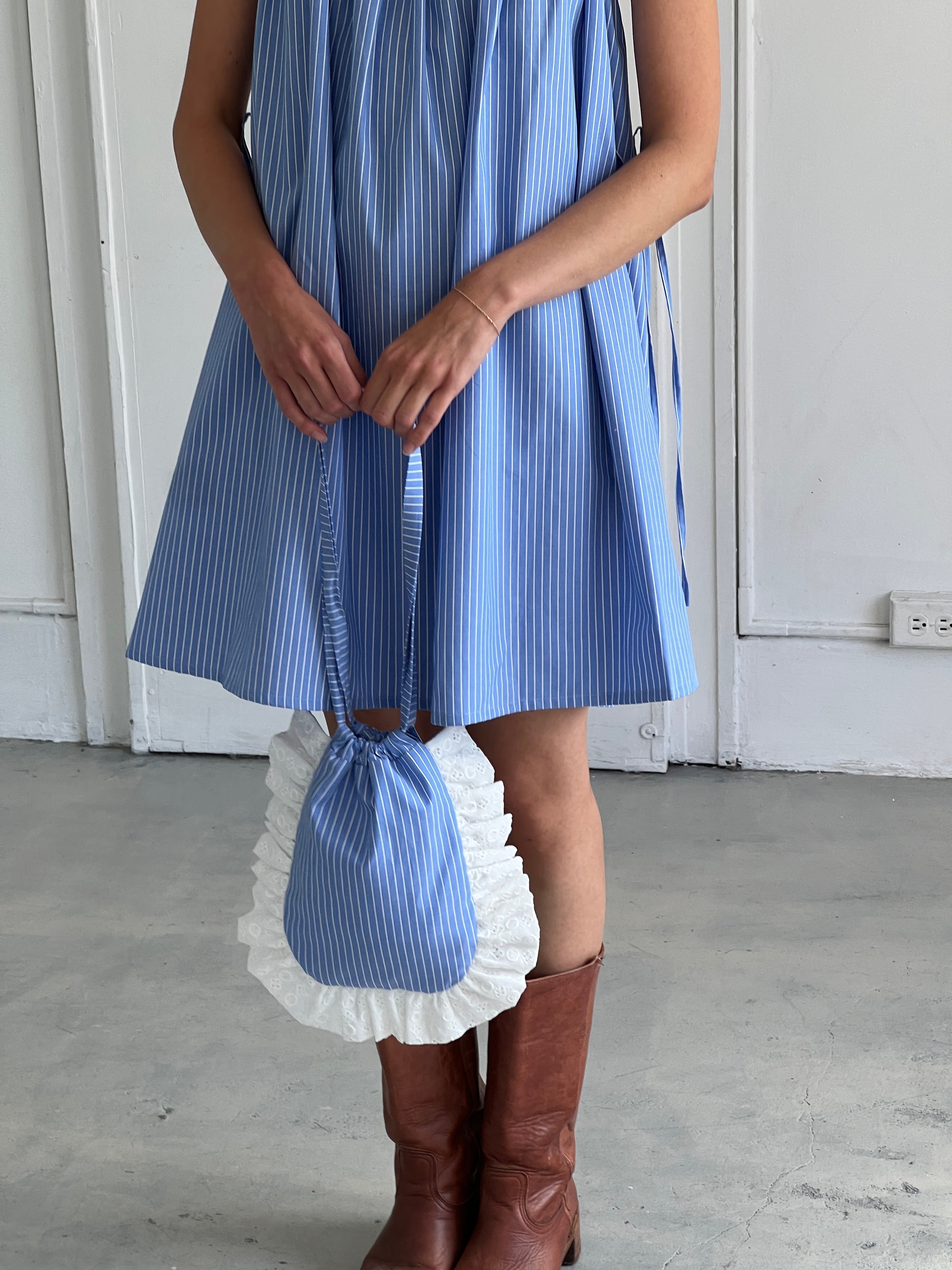 A Bronze Age Josephine Bag, Cinch Closure Bag | Made in Canada-Handbags-Porter Stripe-OS-abronzeage.com