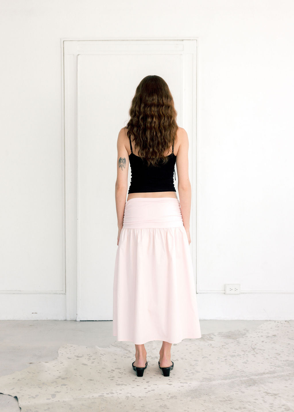 Nina Ruched Waist Skirt - Ready To Ship-Skirts-abronzeage.com