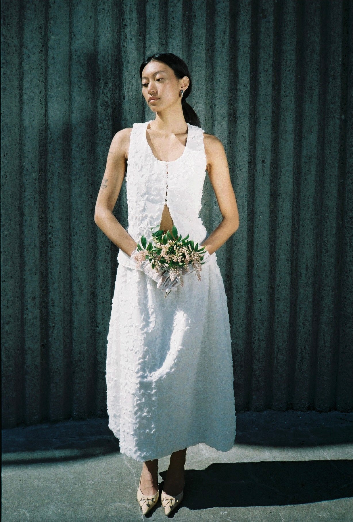 A Bronze Age Jayne Skirt, Classic A-Line Skirt with Pockets | Handcrafted in Vancouver Canada-Skirts-abronzeage.com