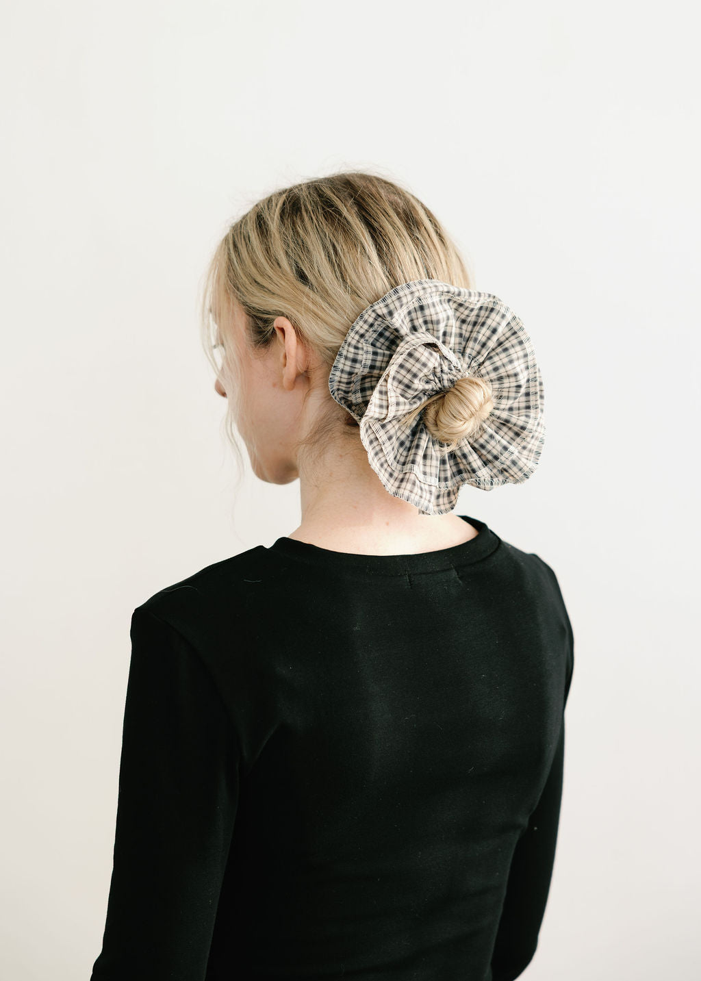 A Bronze Age Suzi Hair Scrunchie, 2 Layered Scrunchie | Made in Canada-Hair-abronzeage.com