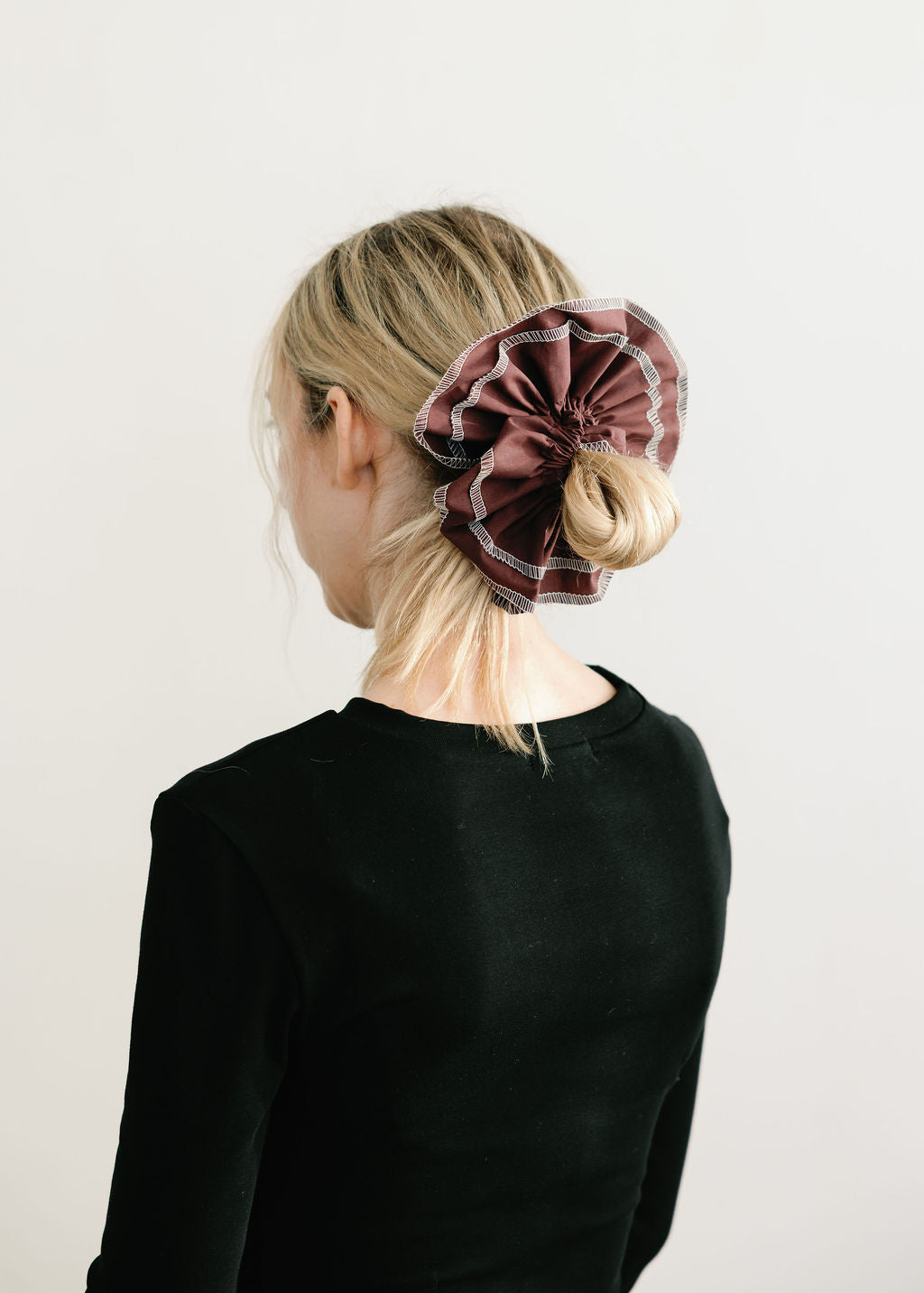 A Bronze Age Suzi Hair Scrunchie, 2 Layered Scrunchie | Made in Canada-Hair-Vamp-abronzeage.com