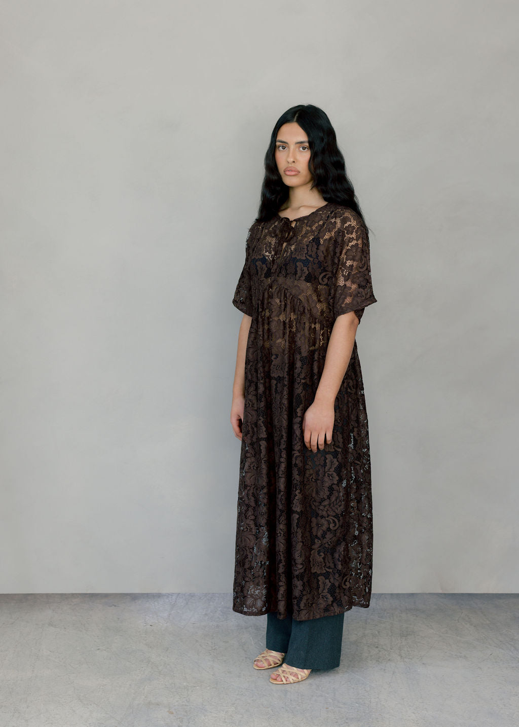 タグ付き Anduze Belted Check Dress Anduze Belted Check Dress