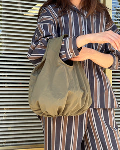 A Bronze Age Bao Bag, Cotton Twill Two Handle Handbag, Canada-Handbags-abronzeage.com