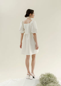 A Bronze Age Bridal Manon Mini Puff Dress, Short Wedding Dress, Canada-Dresses-abronzeage.com