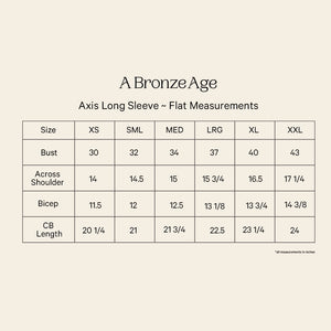 A Bronze Age Axis Long Sleeve, Fitted Long Sleeve Ribbed Top, Canada-Tops-abronzeage.com