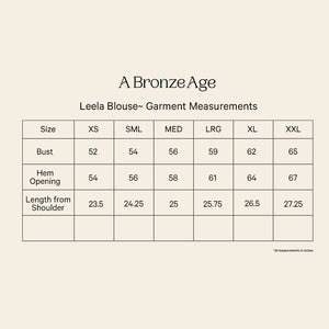 A Bronze Age Leela Blouse, Short Sleeve Peasant Blouse, Canada-Tops-abronzeage.com