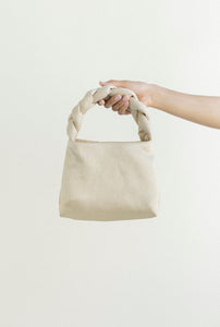A Bronze Age Braidy Bag, Evening Bag with Braided Handle, Canada-Handbags-Vanilla-abronzeage.com