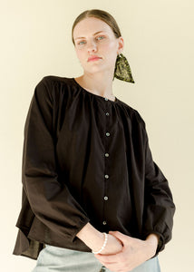 A Bronze Age Easy Blouse, Round Neck Relaxed, Canada-Tops-abronzeage.com