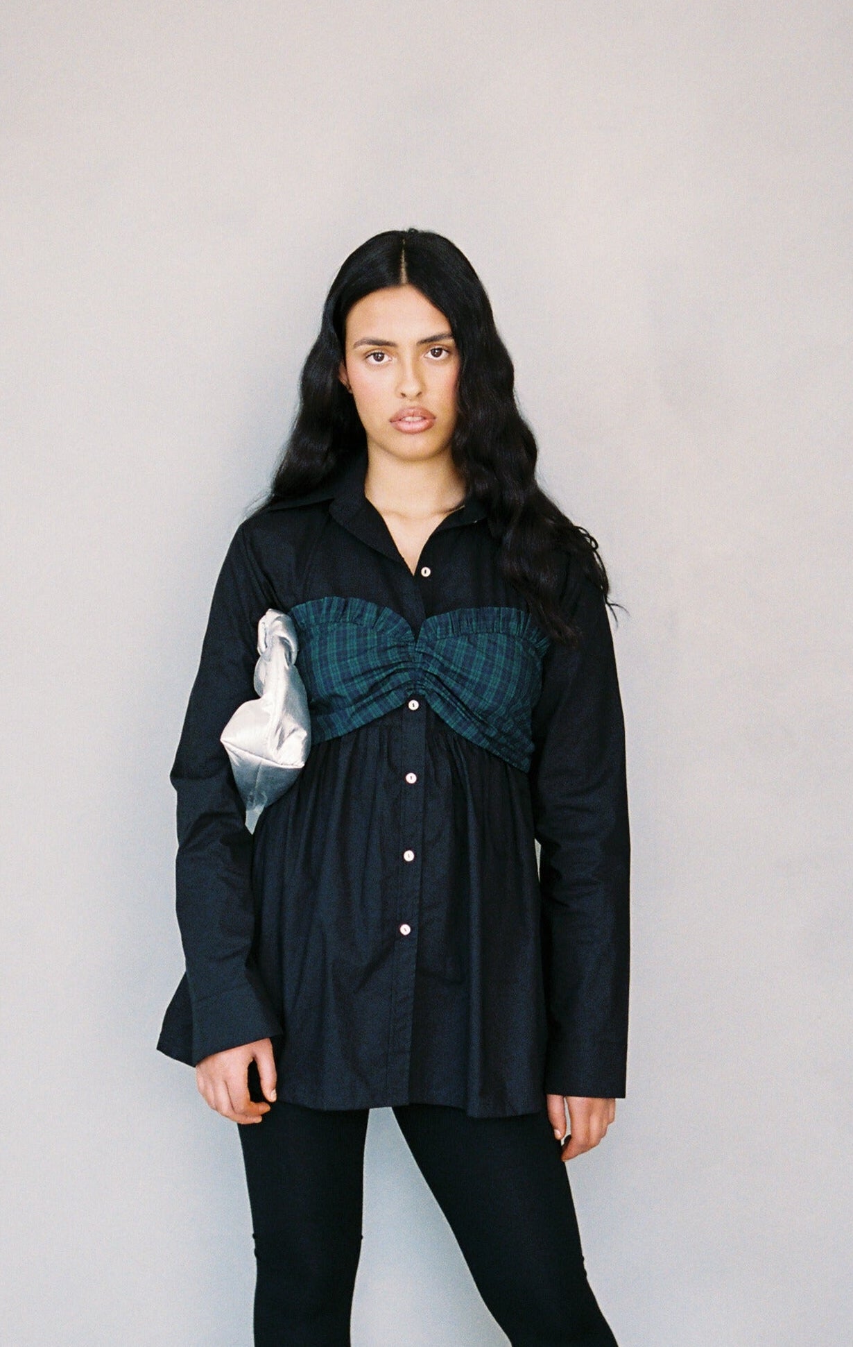 -Tops-Black Cotton/Tartan-XS-abronzeage.com