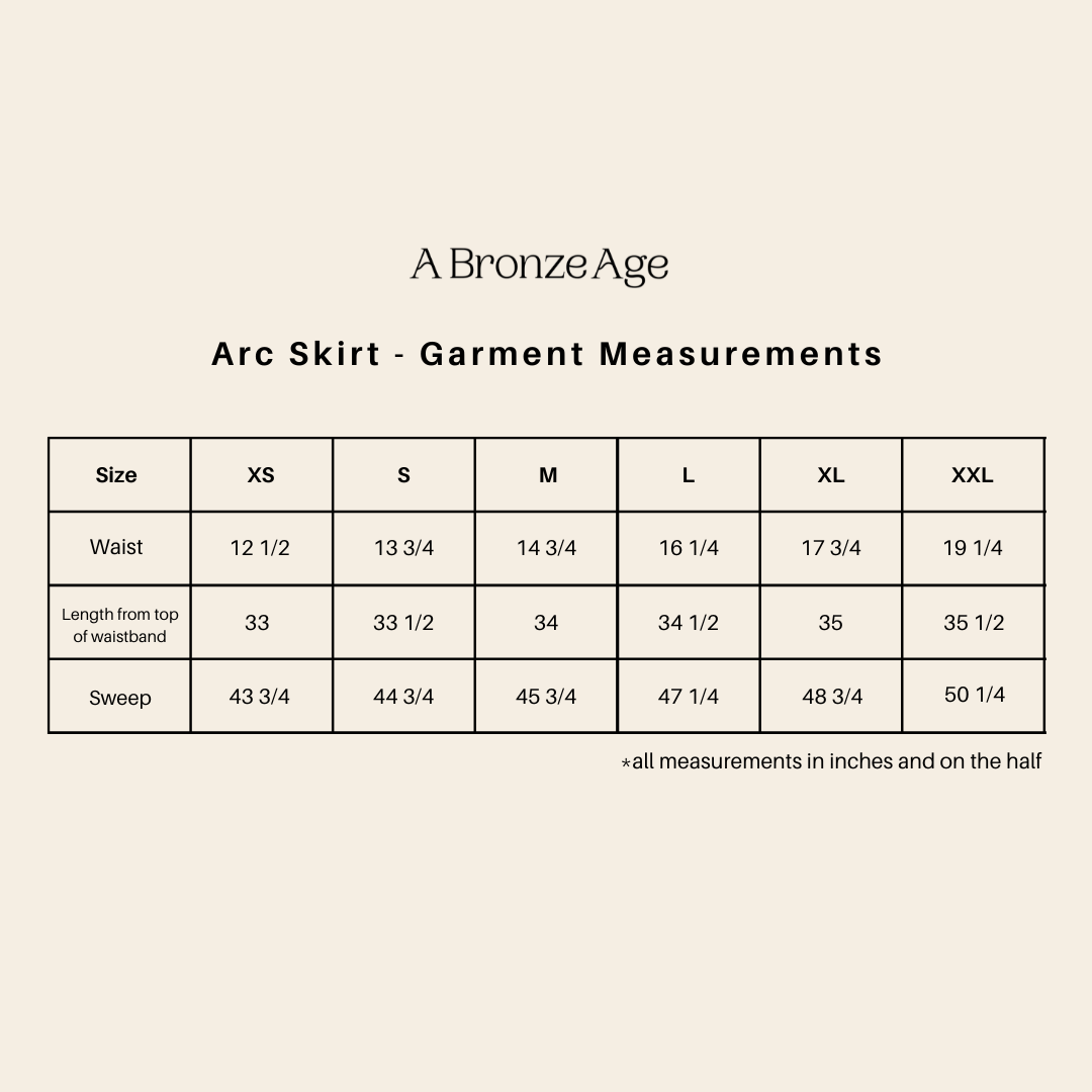 Fit and measurements