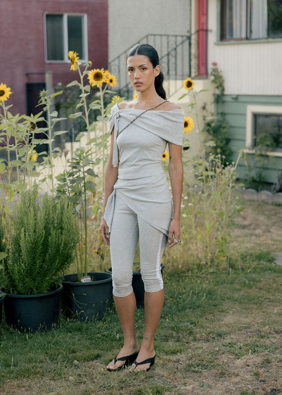 A Bronze Age, Margeaux Capri Pant | Made in Canada-Pants-Sport Grey-XS-abronzeage.com