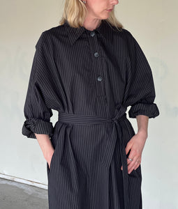 A Bronze Age Andi Dress, Oversized Cotton Shirt Dress, Canada-Dresses-abronzeage.com