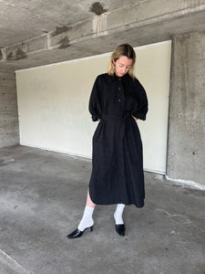 A Bronze Age Andi Dress, Oversized Cotton Shirt Dress, Canada-Dresses-abronzeage.com