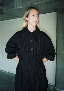 A Bronze Age Andi Dress, Oversized Cotton Shirt Dress, Canada-Dresses-abronzeage.com