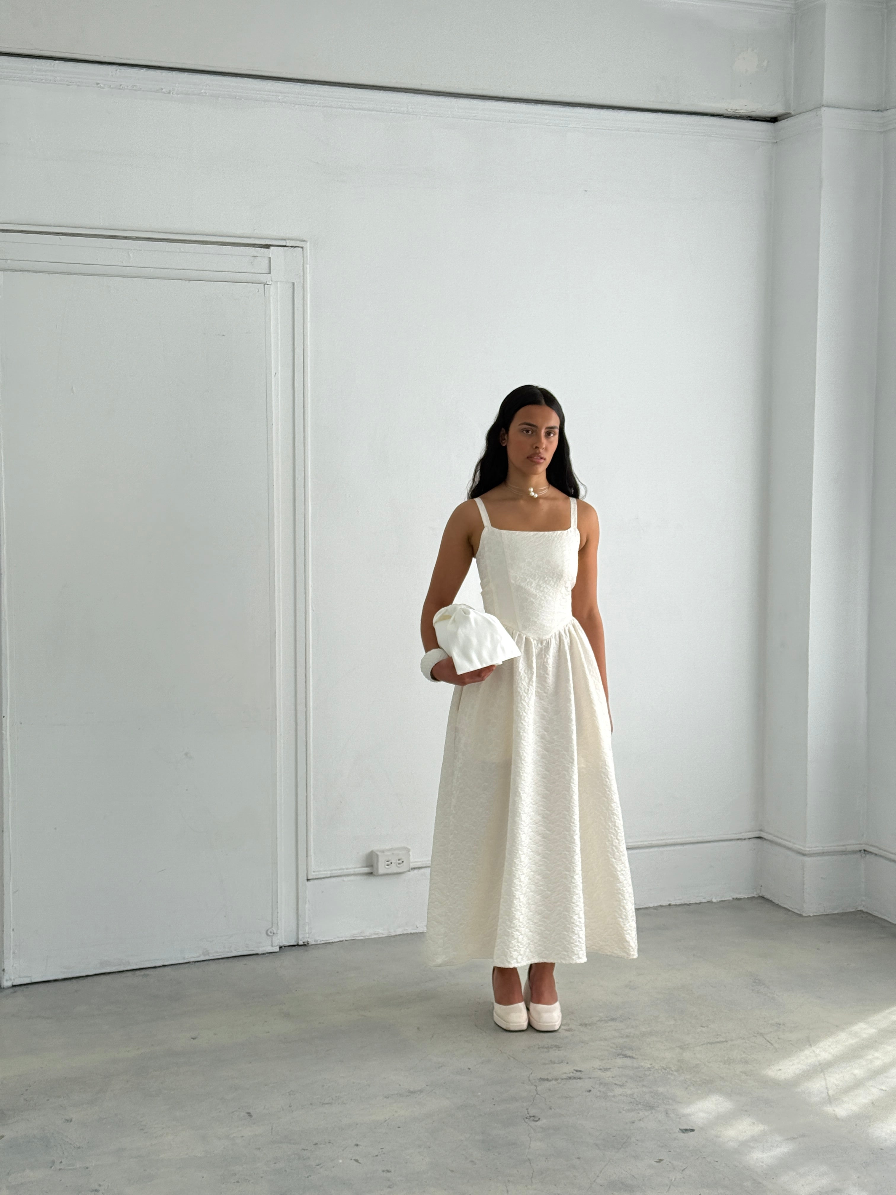 A Bronze Age Bridal Aura Dress, Fully Lined Bodice Dress | Made in Canada-Dresses-abronzeage.com