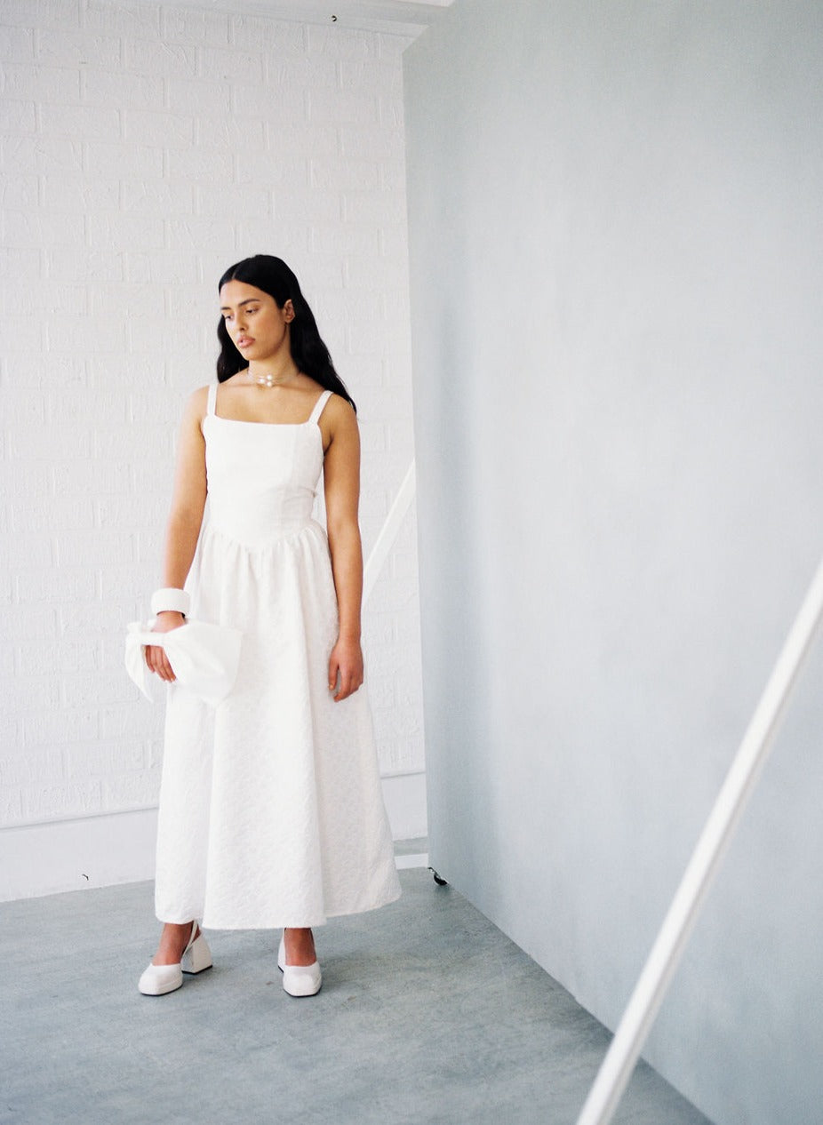 A Bronze Age Bridal Aura Dress, Fully Lined Bodice Dress | Made in Canada-Dresses-abronzeage.com