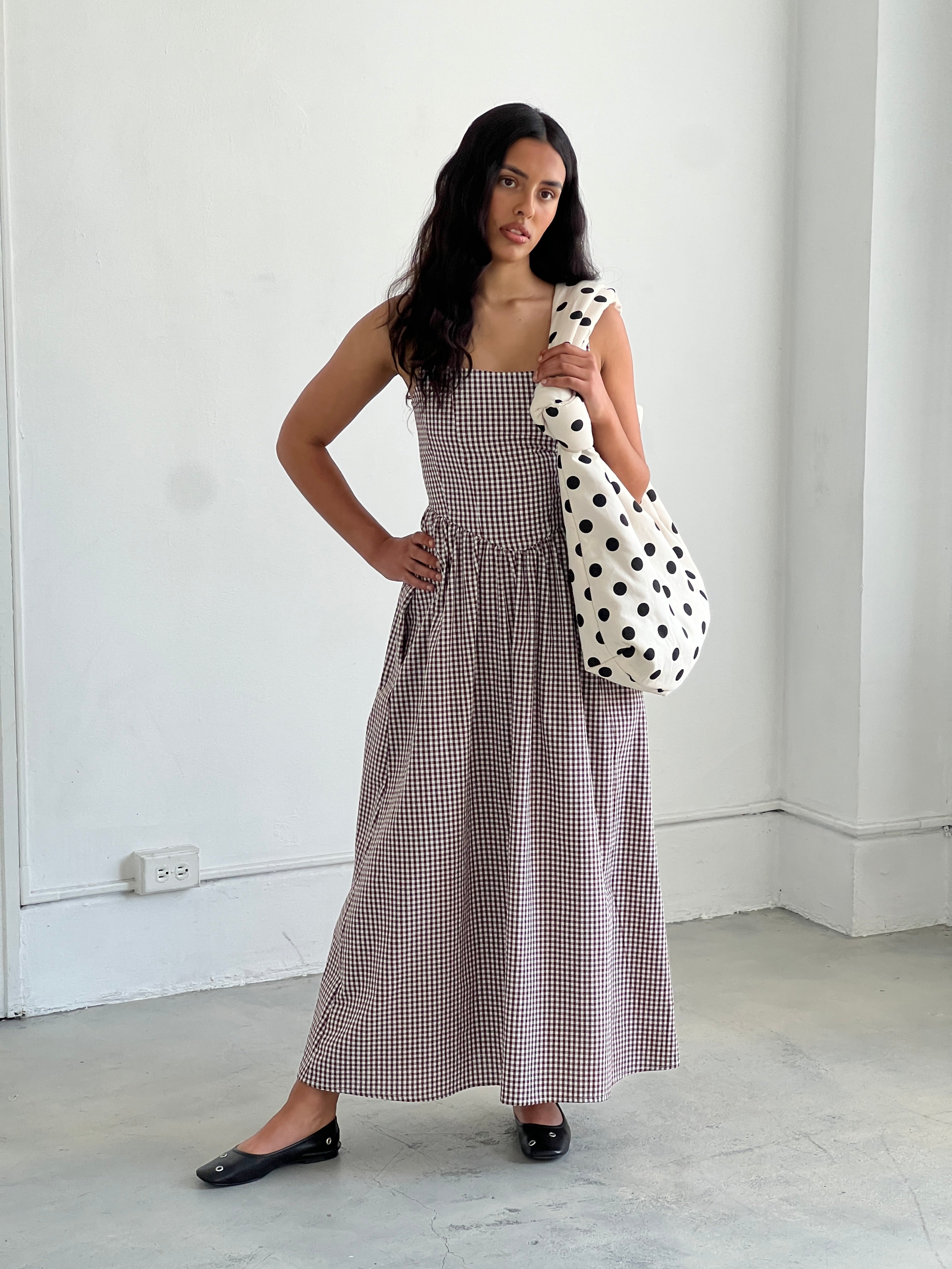 A Bronze Age Aura Dress, Basque Waistline & Bodice Detail with Pockets | Made in Canada-Dresses-abronzeage.com