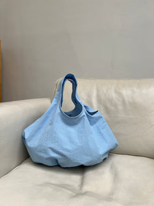 A Bronze Age Bao Bag, Cotton Twill Two Handle Handbag, Canada-Handbags-Ice Cube Nylon-abronzeage.com