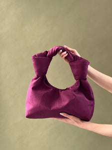A Bronze Age Bocci Bag, Padded Evening Bag in Taffeta, Canada-Handbags-abronzeage.com