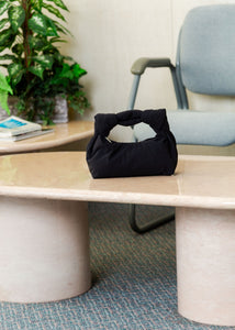 A Bronze Age Bambi Bag, Zip Closure Padded Handbag | Made in Canada-Handbags-Black Velvet-abronzeage.com
