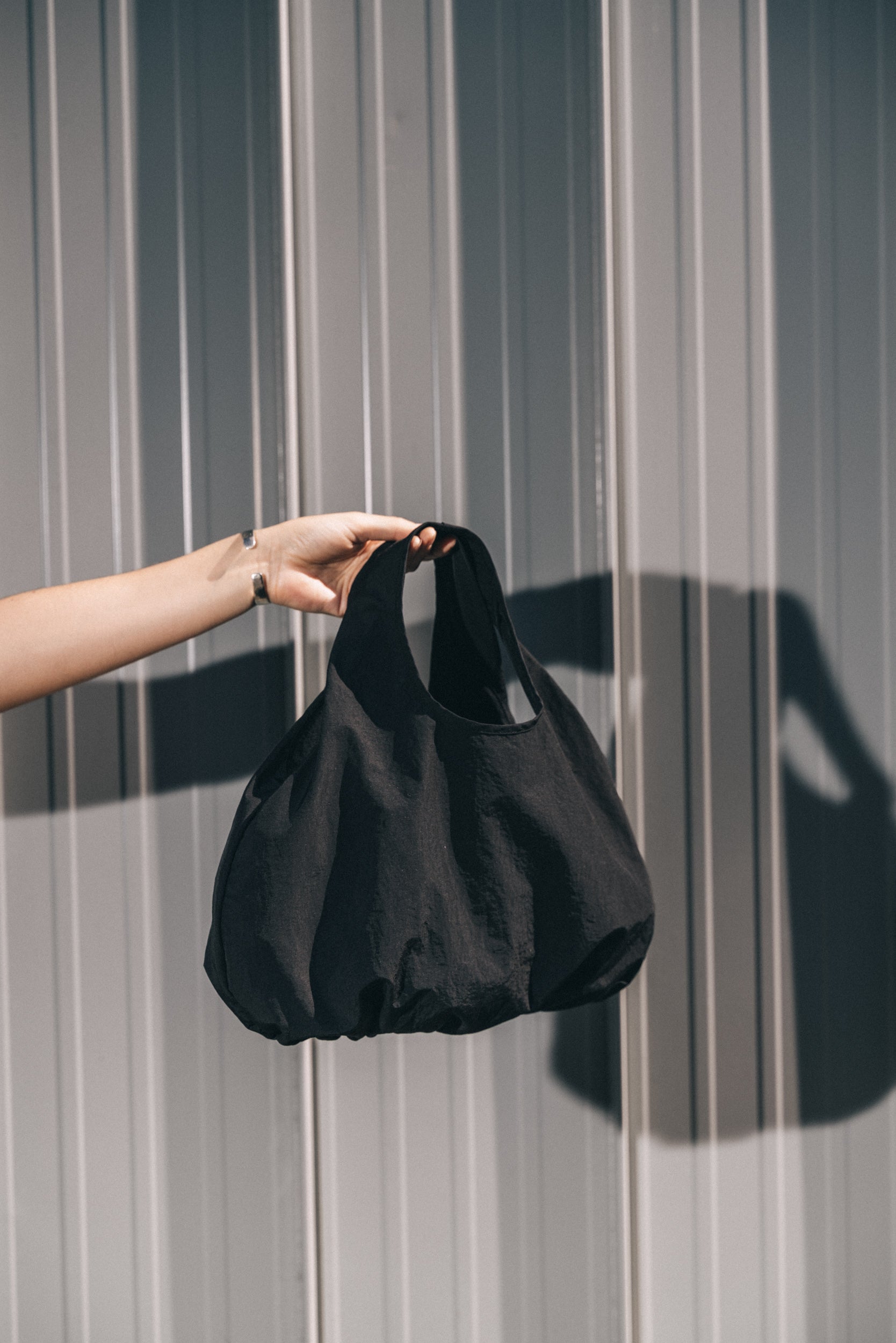 A Bronze Age Bao Bag, Cotton Twill Two Handle Handbag, Canada-Handbags-abronzeage.com