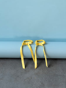 A Bronze Age Beauty Bows, Silk Hair Elastics w/ Bows Set of 2, Canada-Hair-Butter-abronzeage.com