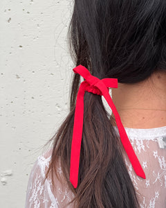 A Bronze Age Beauty Bows, Silk Hair Elastics w/ Bows Set of 2, Canada-Hair-abronzeage.com