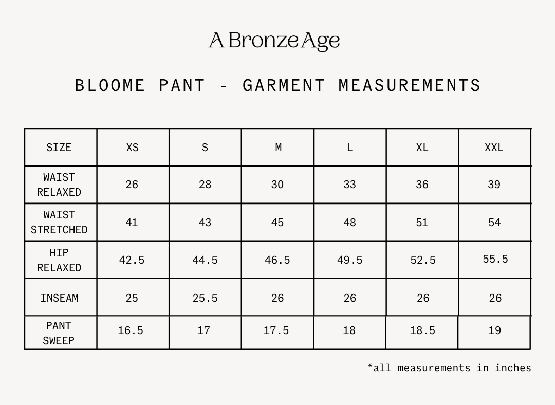 Fit and measurements