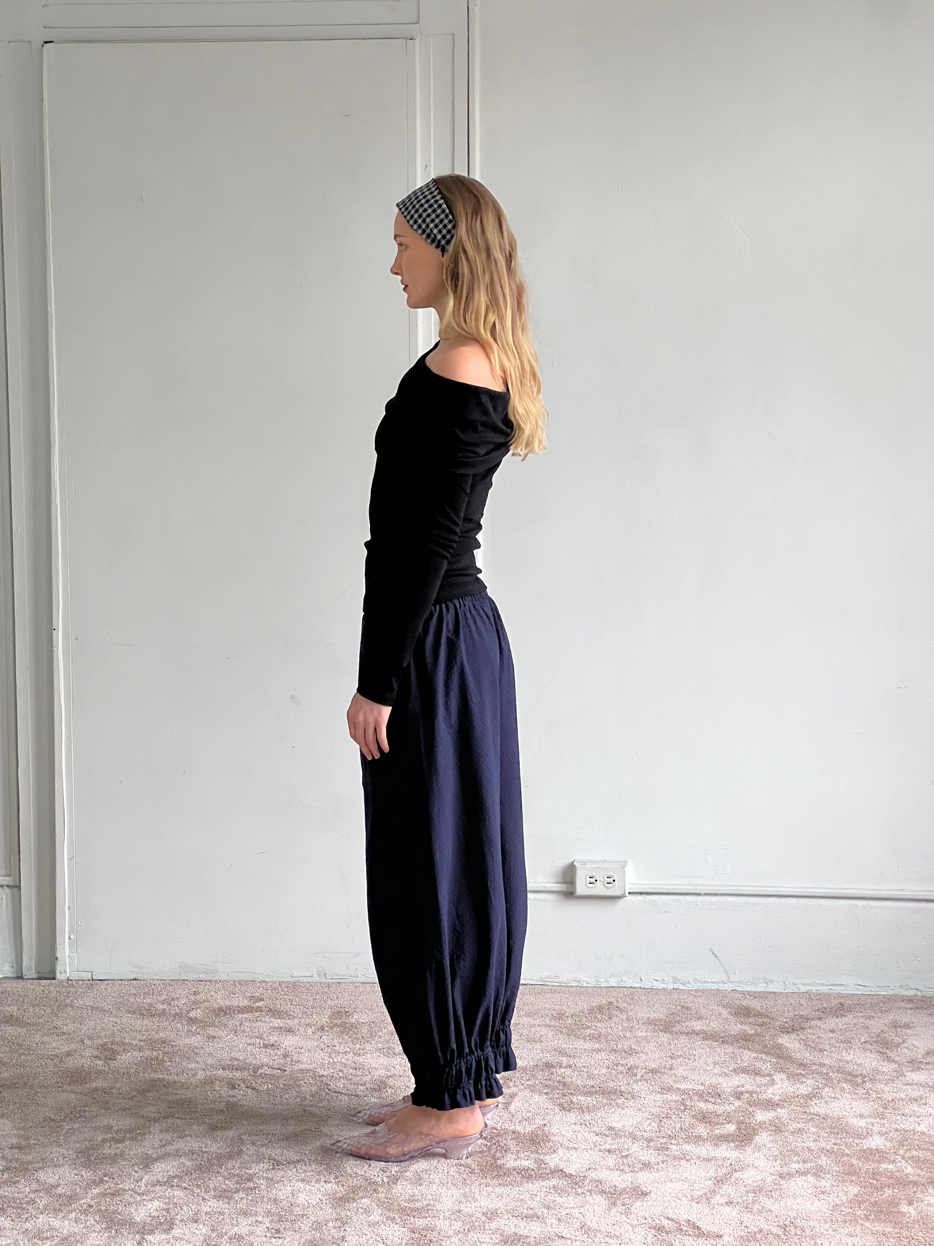 Bloome Bloomer-Style Loose Pant with Gathered Ankle & Elastic Waist - Ready To Ship-Pants-abronzeage.com