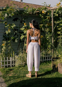 Bloome Bloomer-Style Pant with Gathered Ankle and Elastic Waist