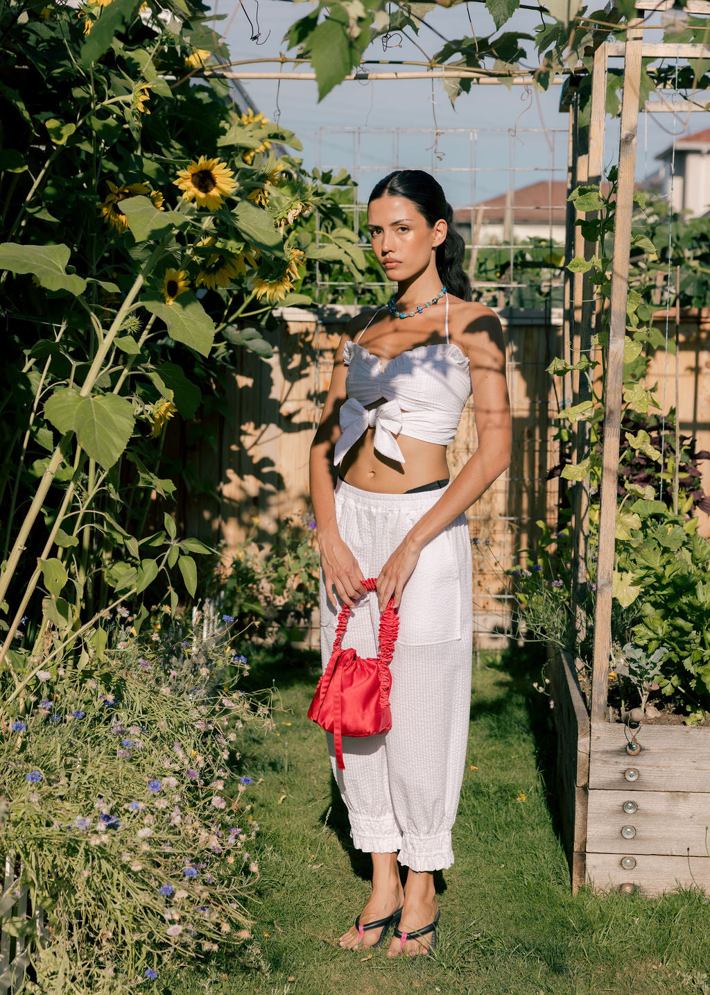 Bloome Bloomer-Style Pant with Gathered Ankle and Elastic Waist | Made in Canada-Pants-abronzeage.com