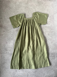 A Bronze Age Bonjour Dress, Floaty Full-Length Dress, Canada-Dresses-Lichen Linen-XS-abronzeage.com