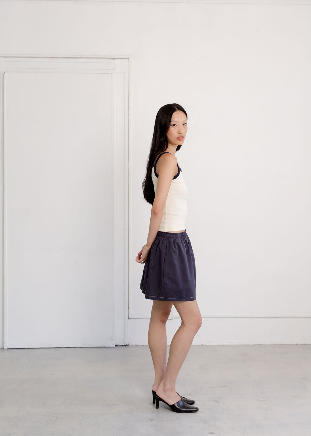 A Bronze Age Boxer Skirt, Boxer Style Mini Skirt | Made in Canada-Skirts-abronzeage.com