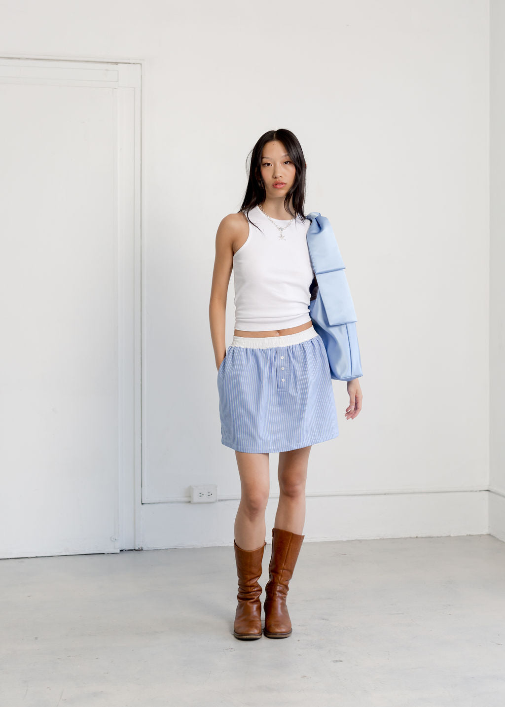 A Bronze Age Boxer Skirt, Boxer Style Mini Skirt | Made in Canada-Skirts-abronzeage.com
