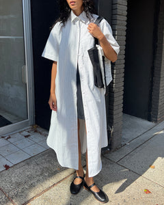 A Bronze Age Bruno Oversized Shirt Dress, Button-Down Midi Dress, Canada-Dresses-abronzeage.com