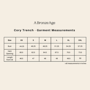 A Bronze Age Cory Trench Coach, Welt Pockets, Handcrafted in Vancouver, Canada-Jackets and Vests-abronzeage.com